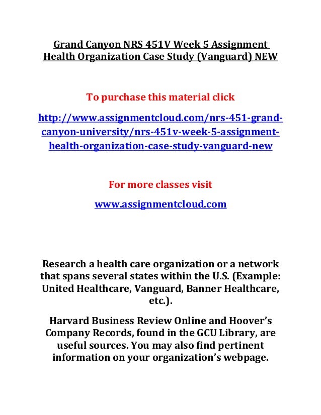 health organization case study nrs 451v united healthcare strategic plan for network growth